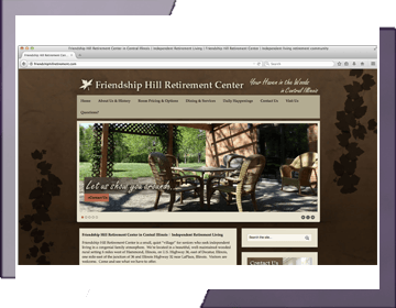 Friendship Hill Retirement Center Website Design