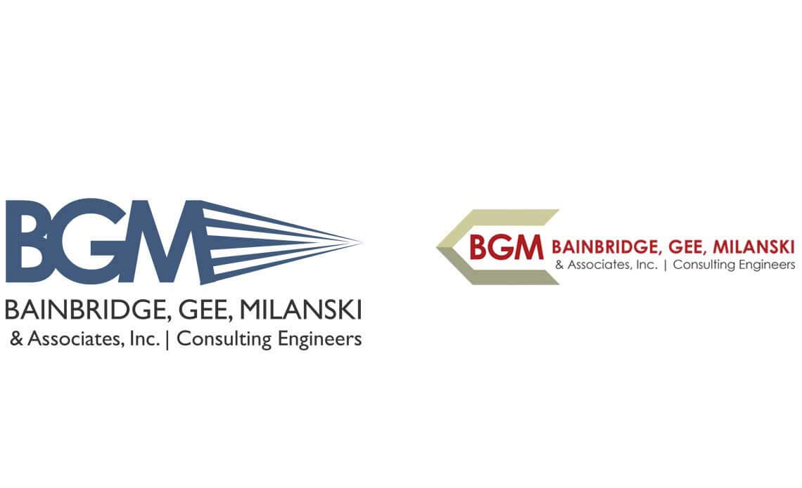 Bainbridge Gee Milanski & Associates, Inc. Logo Concepts