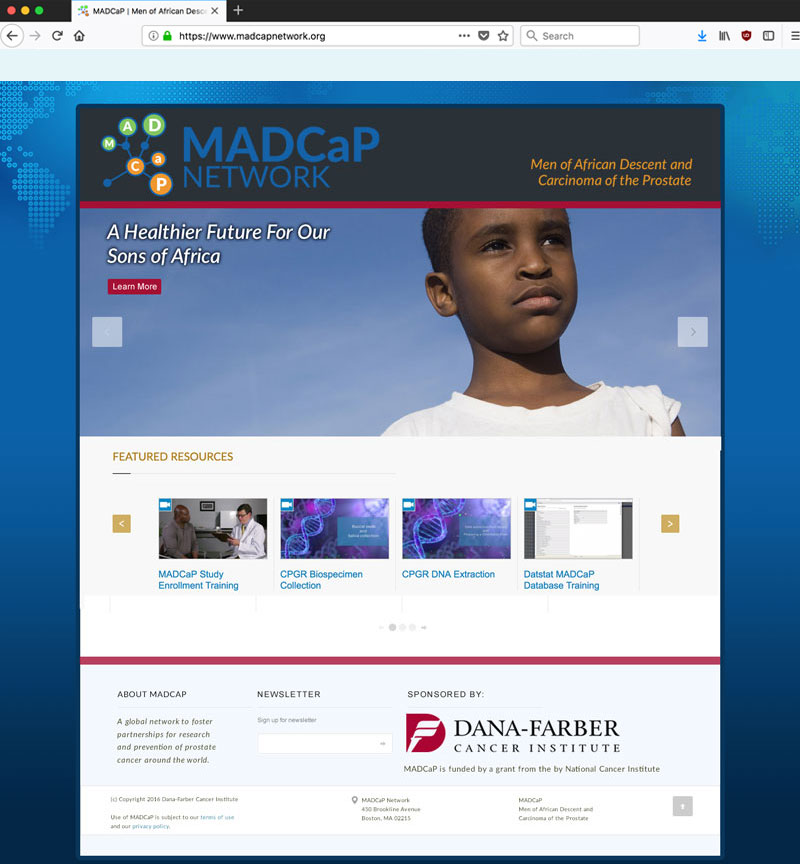 MADCAP Home Page Design